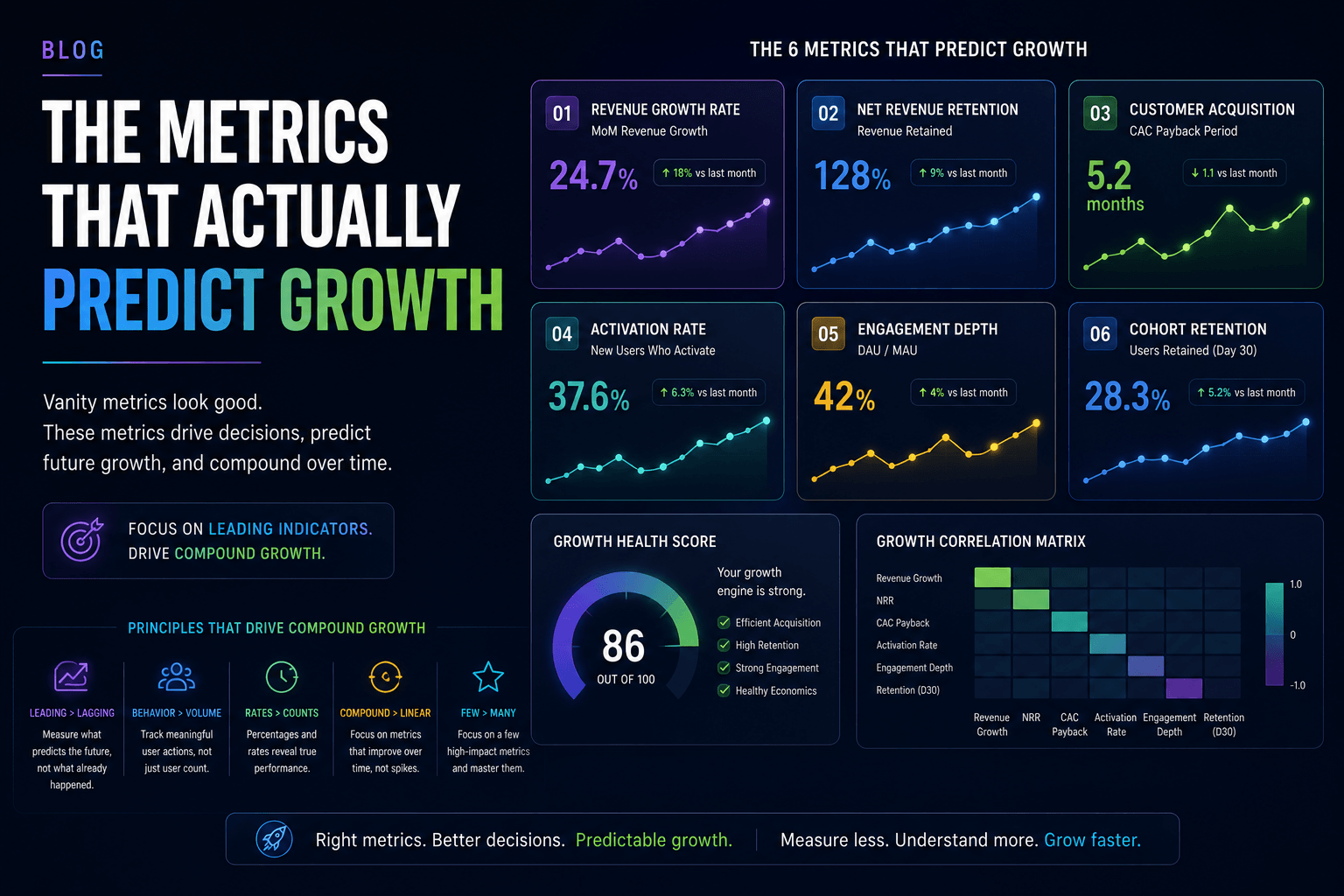 The metrics that actually predict growth